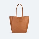 Bolso Shopper de Piel Vacuna Color Cuero | LOFT (1)