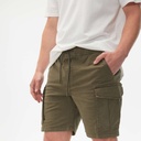 Bermuda MUNICH Safari de algodón-elastano khaki (4)