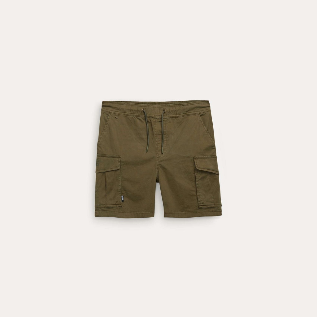 Bermuda MUNICH Safari de algodón-elastano khaki (7)