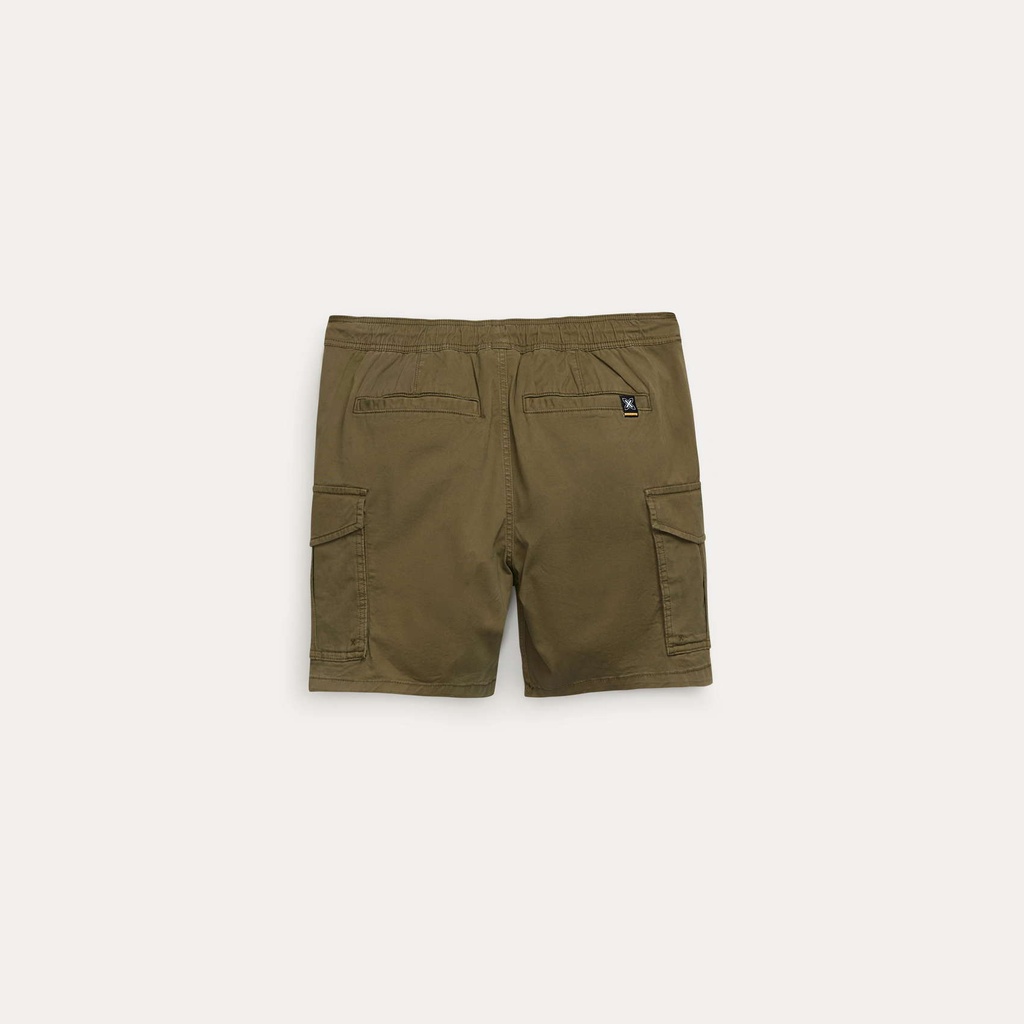 Bermuda MUNICH Safari de algodón-elastano khaki (8)