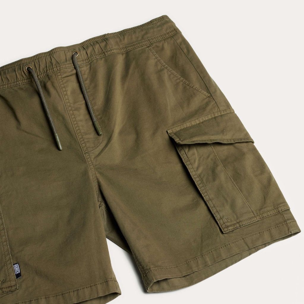 Bermuda MUNICH Safari de algodón-elastano khaki (9)