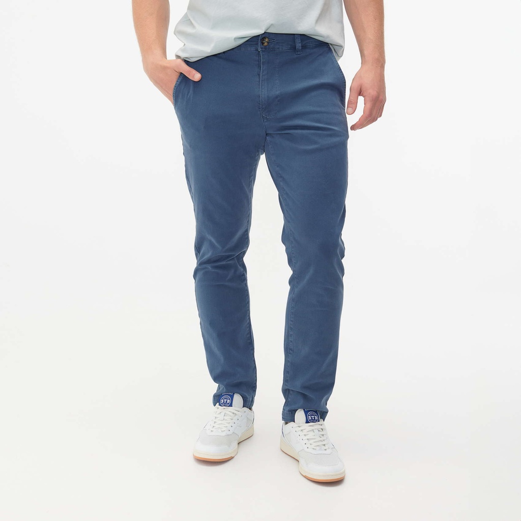 Pantalón MUNICH Chino loop de algodón-elastano navy (4)