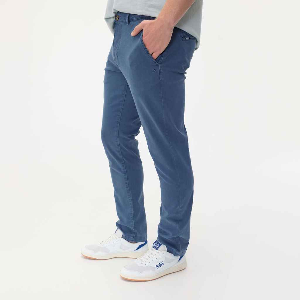 Pantalón MUNICH Chino loop de algodón-elastano navy (5)