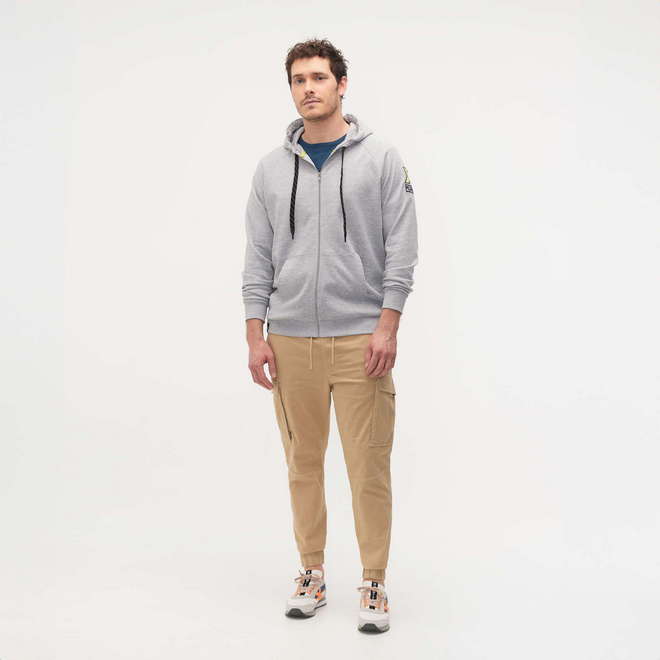 Sudadera MUNICH college de algodón gris (1)