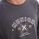 Sudadera MUNICH Authentic de algodón antracita (5)