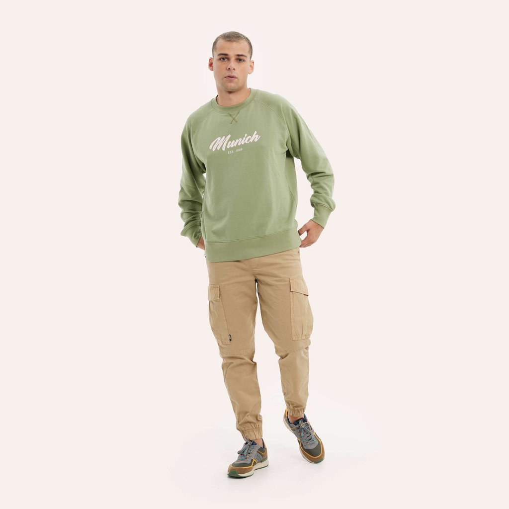 Sudadera MUNICH Stanley de algodón verde (3)