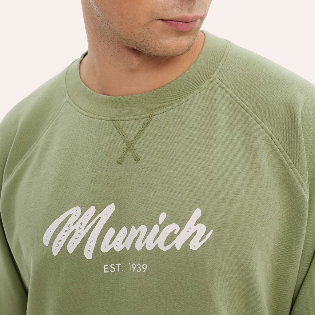 Sudadera MUNICH Stanley de algodón verde (5)