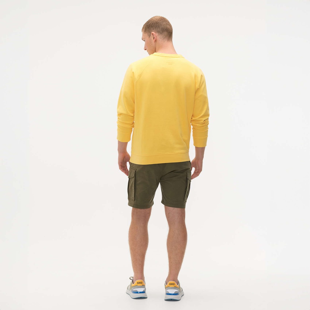 Sudadera MUNICH basic de algodón amarillo (3)