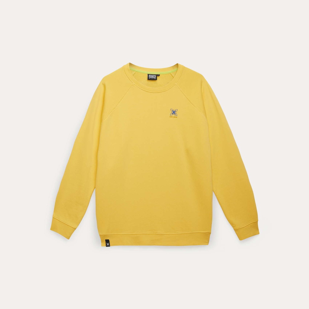 Sudadera MUNICH basic de algodón amarillo (7)