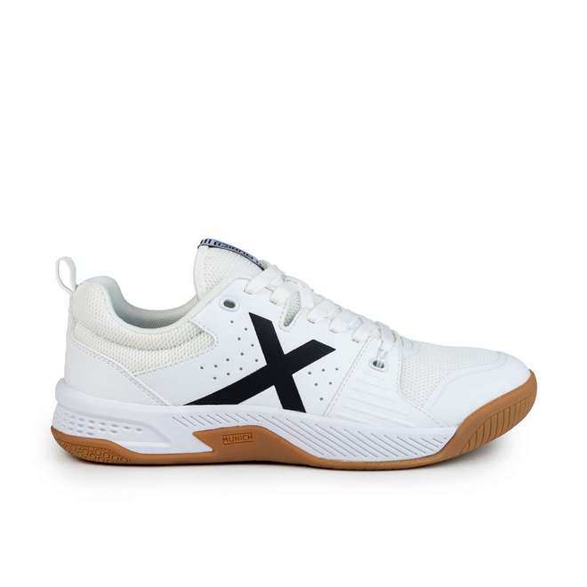 MUNICH PISTA 01 Zapatillas fÃºtbol sala de diseÃ±o tÃ©cnico blanco y negro (1)