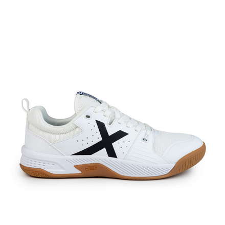 MUNICH PISTA 01 Zapatillas fÃºtbol sala de diseÃ±o tÃ©cnico blanco y negro (2)