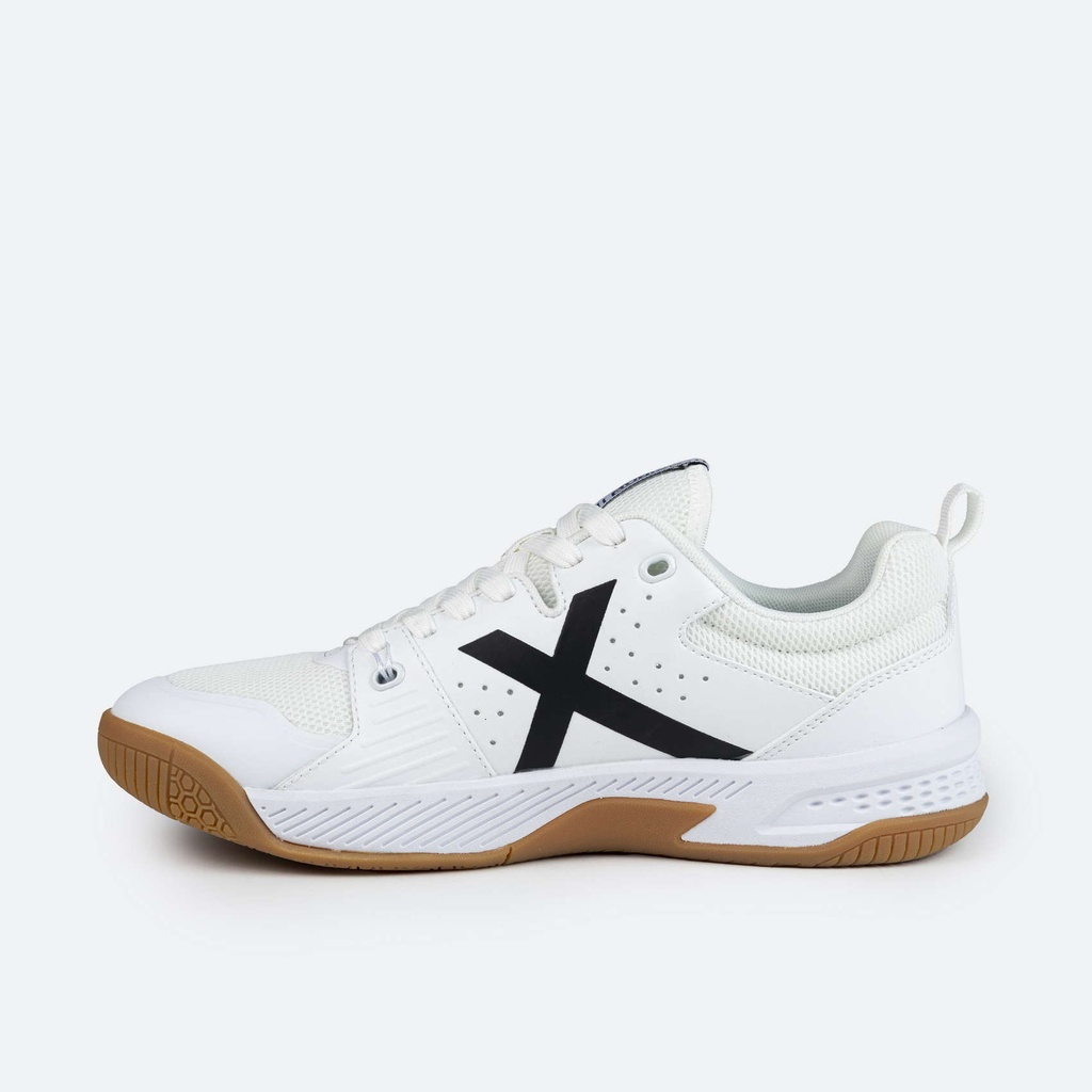 MUNICH PISTA 01 Zapatillas fÃºtbol sala de diseÃ±o tÃ©cnico blanco y negro (4)