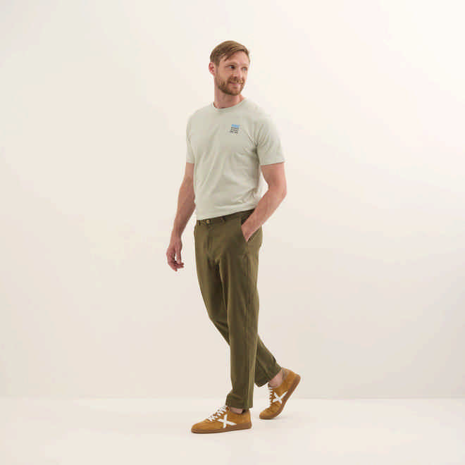 Pantalón chino Loop MUNICH lifesyle hombre de algodón-spandex khaki (1)