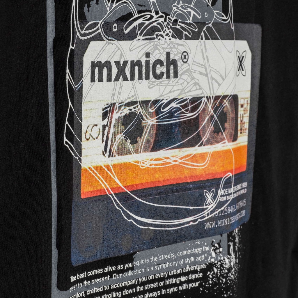 Camiseta MUNICH oversize streetwear de algodón negra (8)