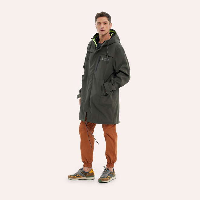 Parka MUNICH rain lifestyle de poliéster caqui (1)