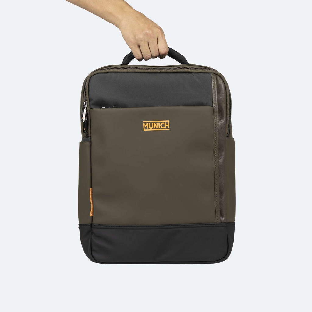 Mochila Kaki de Gran Capacidad con Compartimento para Botella JUNGLE BACKPACK SQUARE (6)