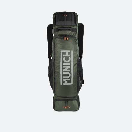 MUNICH HOCKEY TRAINING STICKBAG Bolsa Porta Sticks de Hockey Diseño Ergonómico Verde Khaki y Naranja (2)