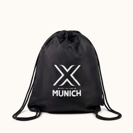 MUNICH GYM SACK Mochila de Cuerdas Deportiva con Cierre de Ajuste Negra y Dorada (7)
