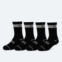 Calcetines MUNICH crew sport de algodón-poliéster-espandex negro (1)