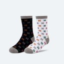 Calcetines MUNICH crew sport de algodón-poliéster-espandex negro (9)