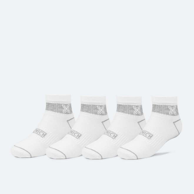 Calcetines MUNICH ankle sport de algodón-poliéster-espandex blanco (1)