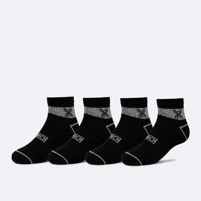Calcetines MUNICH ankle sport de algodón-poliéster-espandex negro (1)