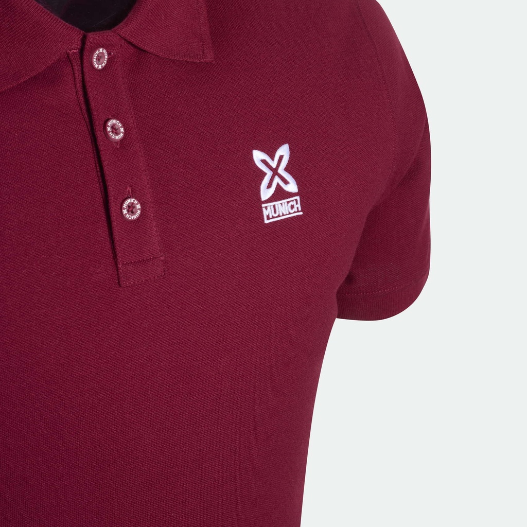 Polo MUNICH hombre de algodón burdeos (5)