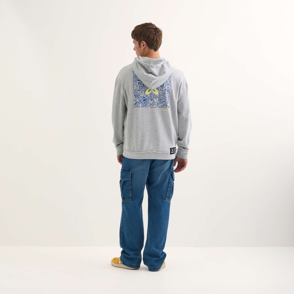 Sudadera MUNICH Space streetwear hombre de algodón gris (4)