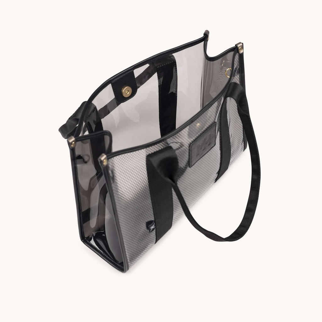 Bolso Shopper Transparente con Neceser Interior JADE SHOPPER BLACK (5)