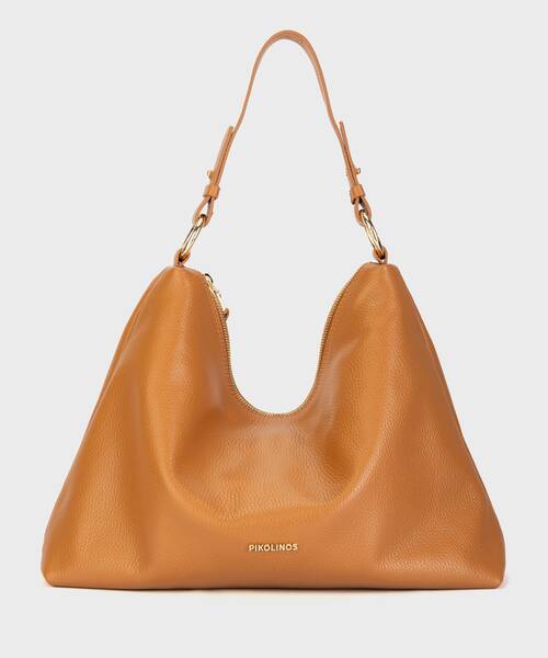 [WHA-542250U] BEGET - Hobo con cierre de cremallera para mujer (BRANDY)