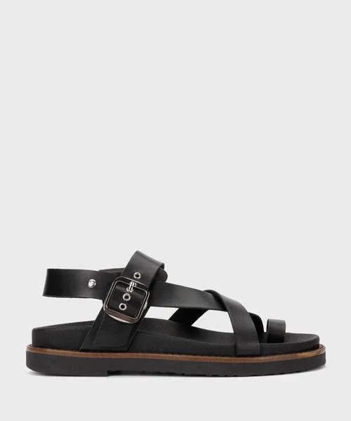 AITANA - Sandalias planas con hebilla para mujer