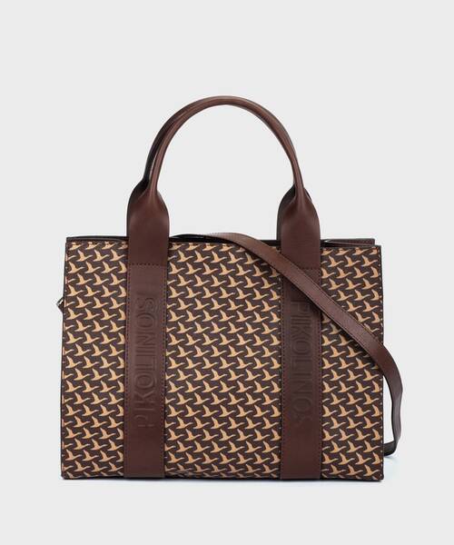 [WHA-382113U] ALCUDIA - Bolso con doble asa para mujer (OLMO)