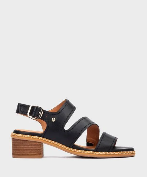 BLANES - Sandalias de tacón con hebilla para mujer