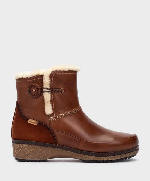 [W0W-8711C1] GRANADA - Botines planos con cremallera para mujer (35)