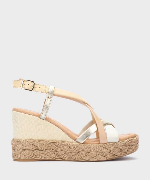 RONDA - Sandalias de cuña con tiras para mujer