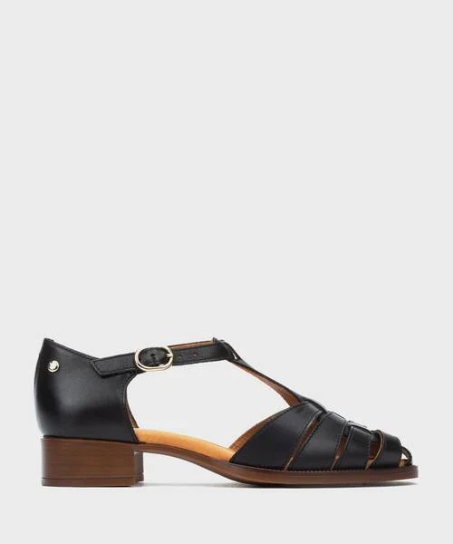 VALENCIA - Zapatos semiabiertos con hebilla para mujer