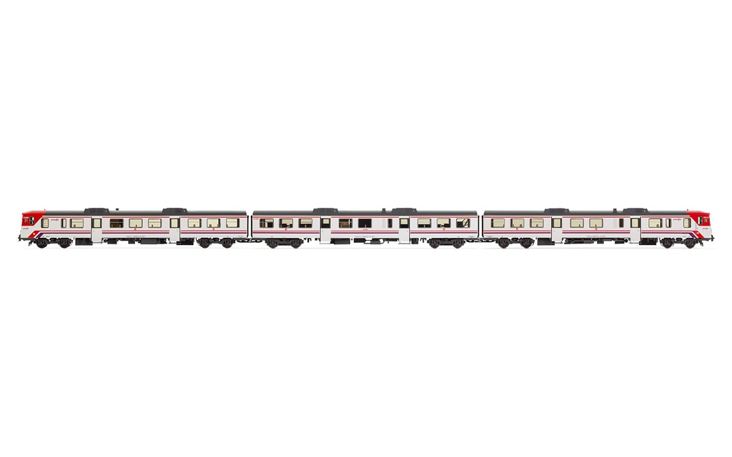 RENFE, set de 3 unidades, automotor diesel 592 “Cercanías”, ép. V-VI