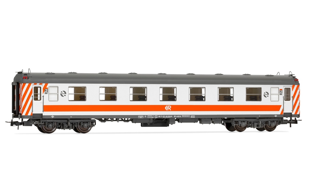 RENFE, coche B7r-6200, decoración “Regionales”, ép. V
