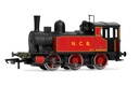 Locomotora de vapor 0-6-0 NCB, decoración negra/roja, ép. III