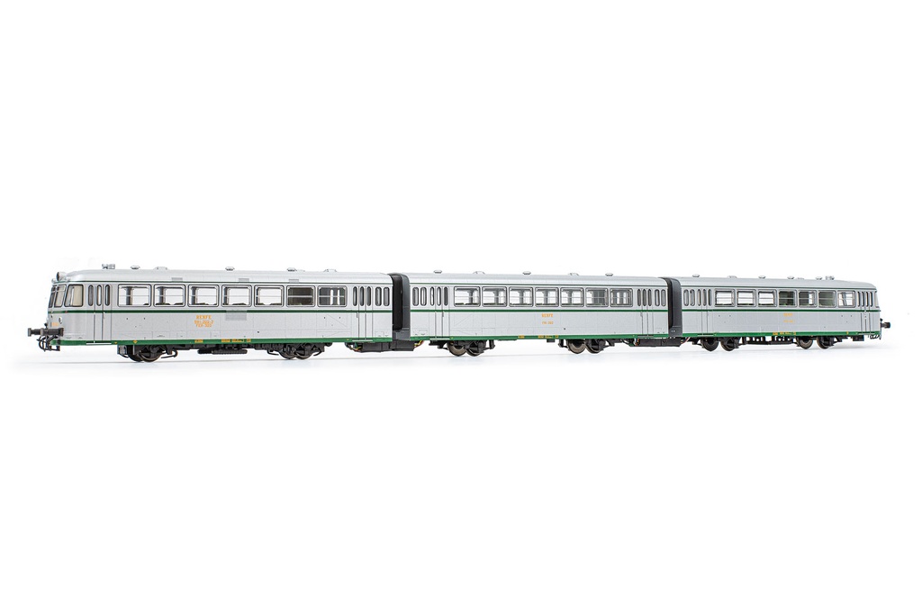 RENFE, set de 3 unidades, automotor diésel ”Ferrobus”, serie 591.300, con matrícula UIC, ep. IV, con decoder de sonido - 70° Aniversario Electrotren