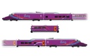 RENFE, set principal de 5 unidades del tren de alta velocidad "AVLO", decoración violeta, ép. VI, con decoder de sonido