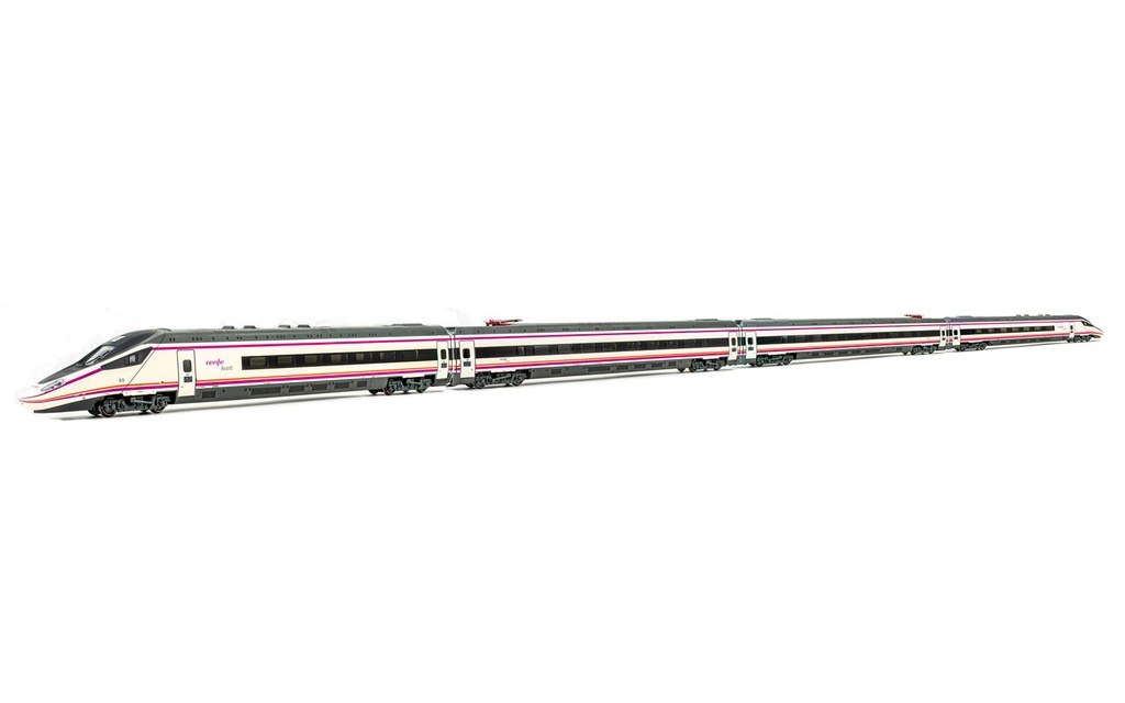 RENFE, set de 4 unidades, automotor eléctrico de alta velocidad S-114, ép. VI, con decoder de sonido