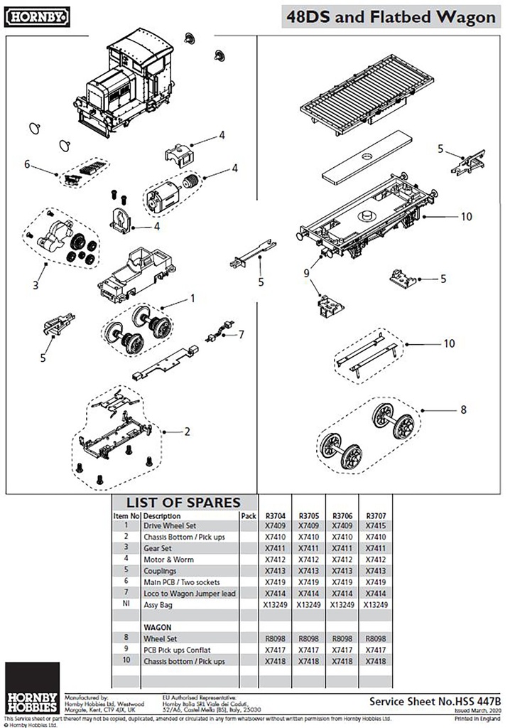 12.6mm Spoked Wheels (Pack 10)
