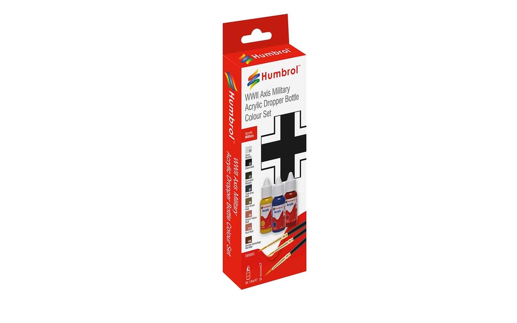 Acrylic Paint and Brush Pack: WWII Axis Military Colours