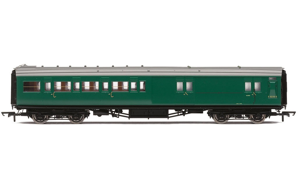 BR, Maunsell Corridor Four Compartment Brake Second, S3233S 'Set 399' - Era 5