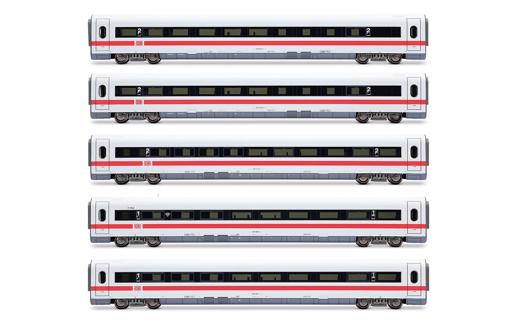DB AG, ICE 1, Tz 186 "Chur", set aggiuntivo di 5 unità (2 x carrozza 1° classe + 3 x carrozze 2ª classe), “Bock auf Graubünden”