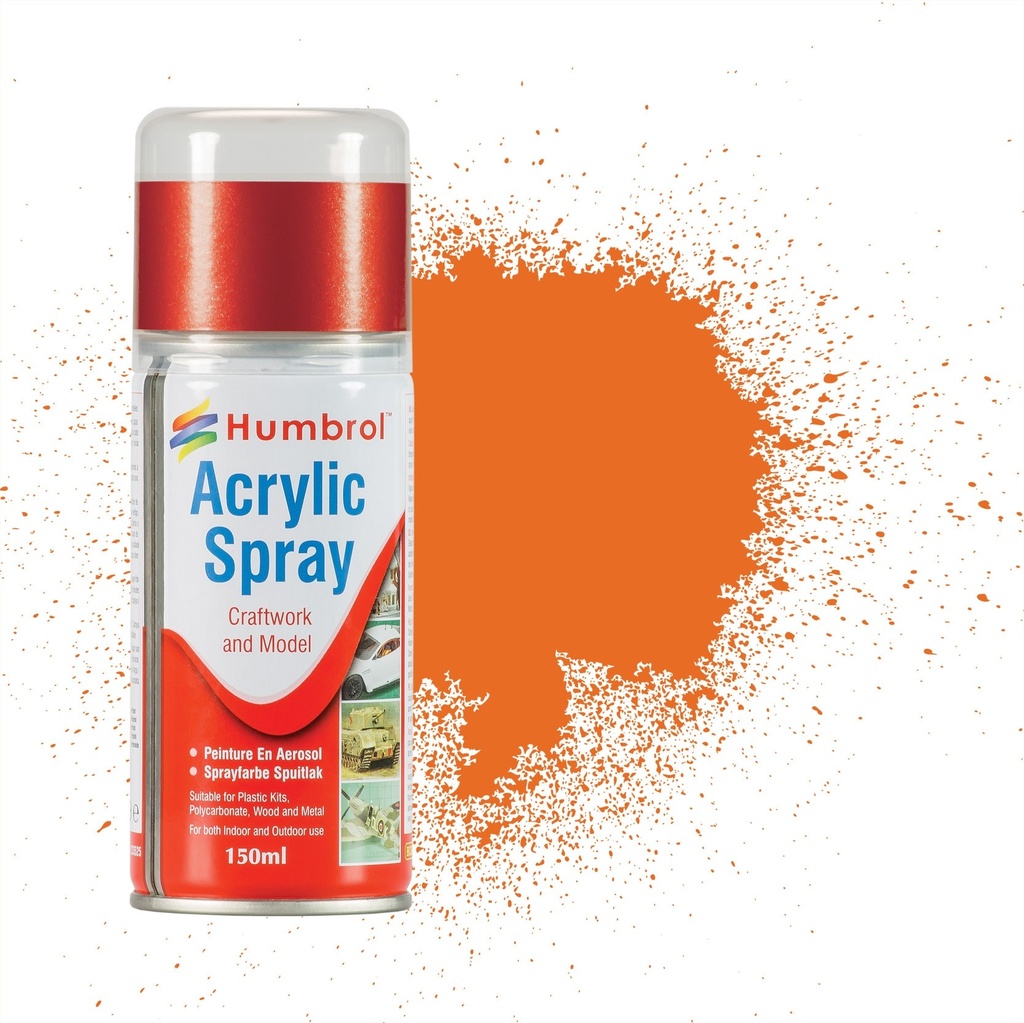 AD6018 Acrylic Spray: 18 - Orange - Gloss - (150ml)