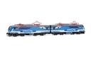 FS Trenitalia, set di 2 unità E.464 entrambe motorizzate, nuova livrea Intercity, blu/grigio chiaro