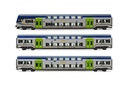 FS Trenitalia, set di 3 carrozze Vivalto, livrea DPR, nuovo logo "Vivalto", composto da carrozza pilota e 2 carrozze intermedie, ep. VI