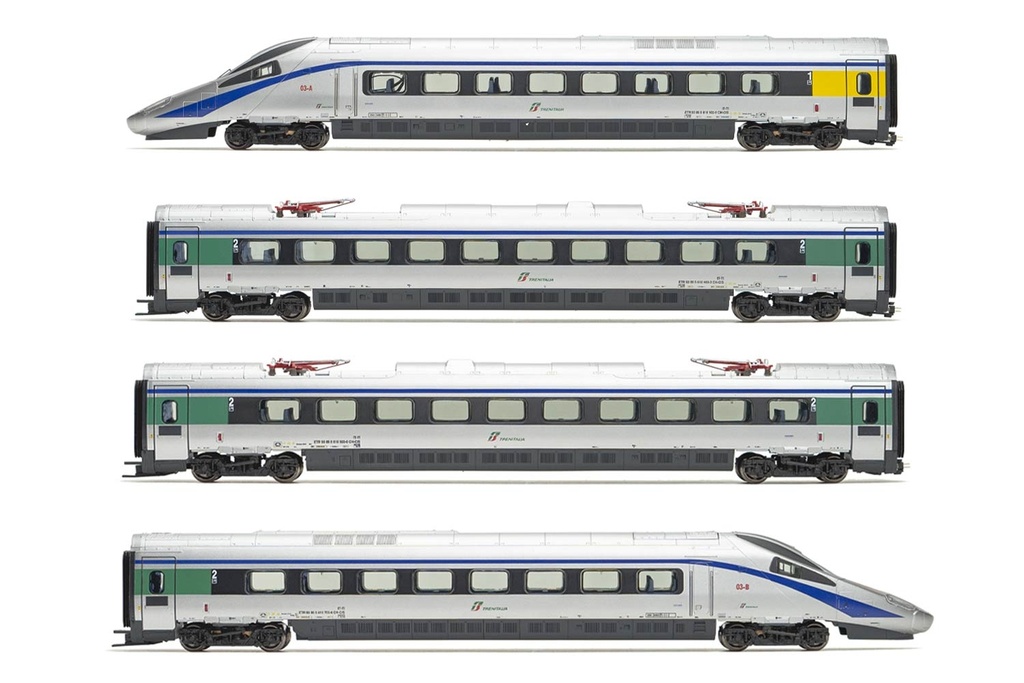 FS, set di 4 unità, elettrotreno ETR 610, livrea “Cisalpino”, ep. VI